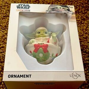 Lenox Star Wars Grogu in Hover Pram (Baby Yoda) Ornament